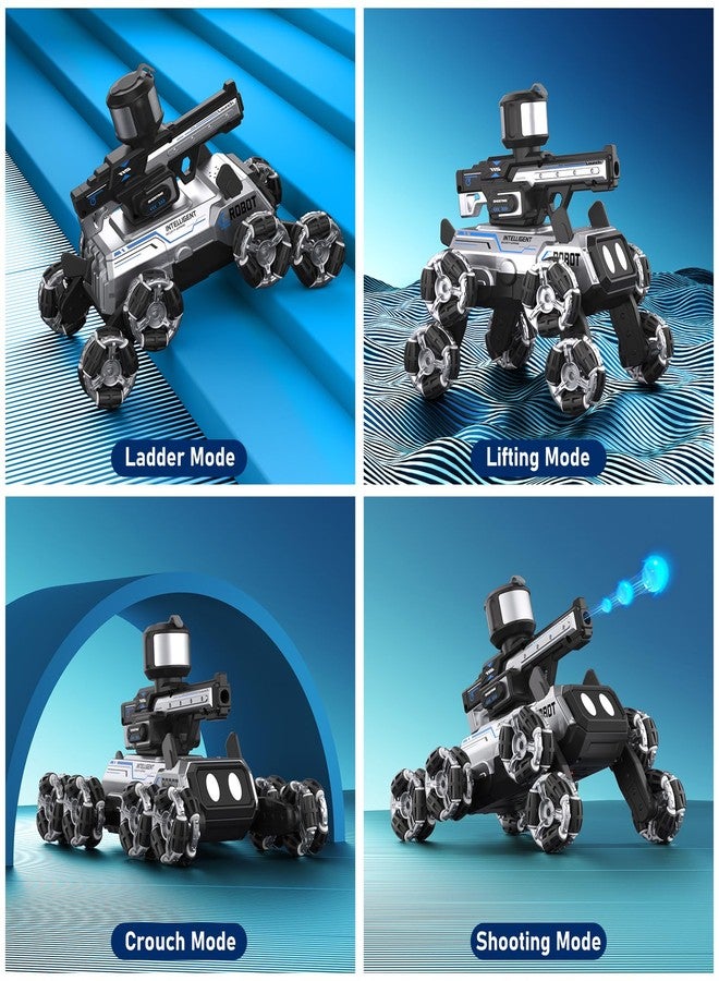 Godboat Robot Dog - Smart Toys for Kids with Music & LED Eyes, 2.4GHZ RC Car, 8-Wheel Stunt, 9+ Lifelike Actions and Water-Shooting, Age 3 4 5 6 7 8 Year Old Boys Girls Christmas & Birthday Gifts 2026 - Image 4
